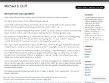 Tablet Screenshot of michaelduff.net